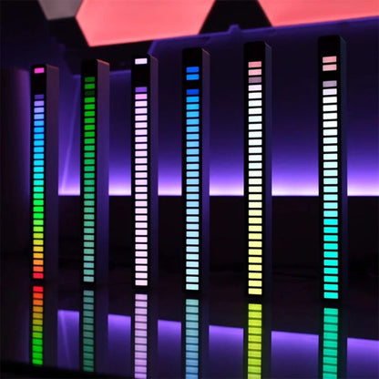 Smart RGB LED Music Sync Light Bar – Dynamic Sound-Reactive Ambient Lighting for Cars