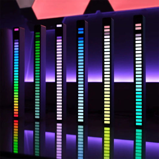 Smart RGB LED Music Sync Light Bar – Dynamic Sound-Reactive Ambient Lighting for Cars