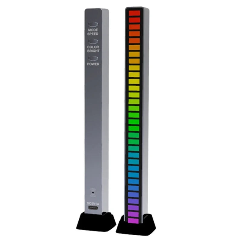 Smart RGB LED Music Sync Light Bar – Dynamic Sound-Reactive Ambient Lighting for Cars