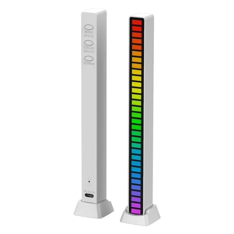 Smart RGB LED Music Sync Light Bar – Dynamic Sound-Reactive Ambient Lighting for Cars