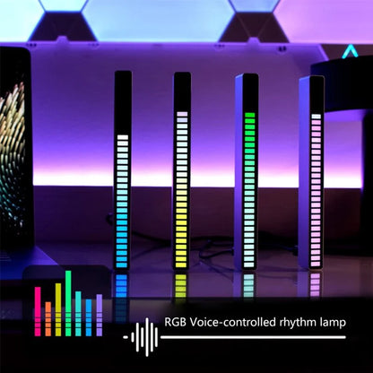 Smart RGB LED Music Sync Light Bar – Dynamic Sound-Reactive Ambient Lighting for Cars