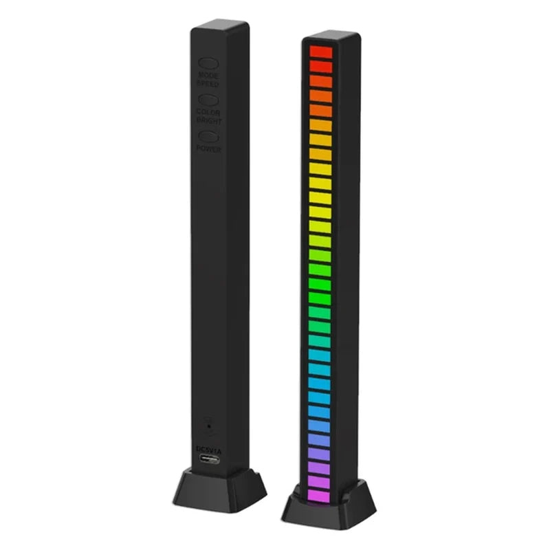 Smart RGB LED Music Sync Light Bar – Dynamic Sound-Reactive Ambient Lighting for Cars